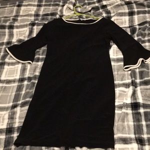 Annalee + Hope b&w dress with belle sleeves